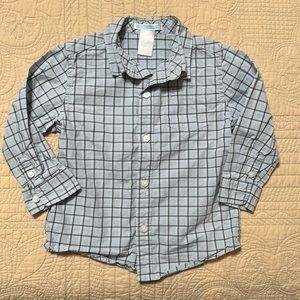 Janie and Jack long sleeve button up shirt